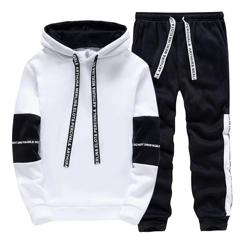 Winter Clothing For - Tracksuit for Man Casual Hooded Sweatshirts