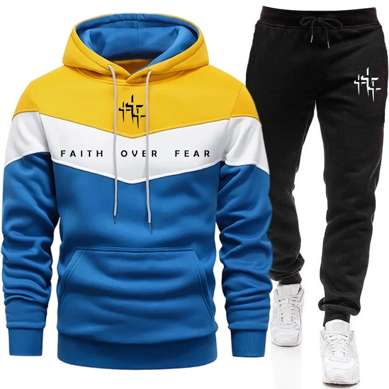 Faith Over Fear Men's Tracksui - огляд і ціна Winter Clothing For Men