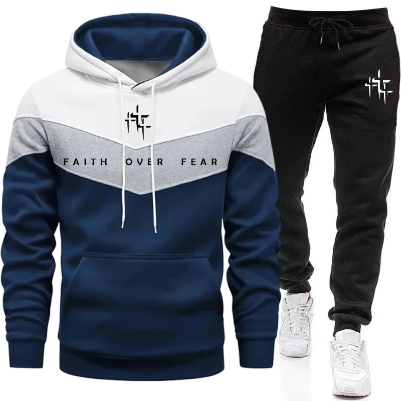 Faith Over Fear Men's Tracksui - огляд і ціна Winter Clothing For Men