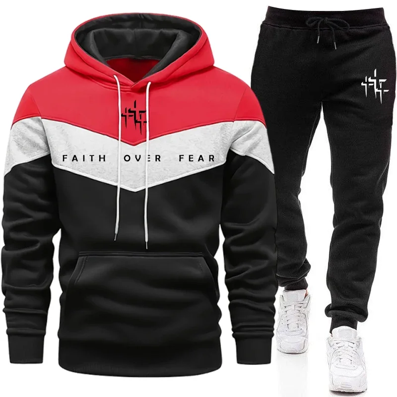 Faith Over Fear Men's Tracksui - огляд і ціна Winter Clothing For Men