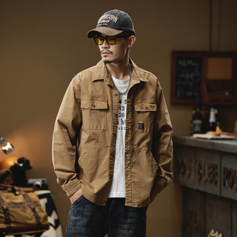 Cargo Shirt For Men Long Sleev - огляд і ціна Quality Winter Clothing Brand