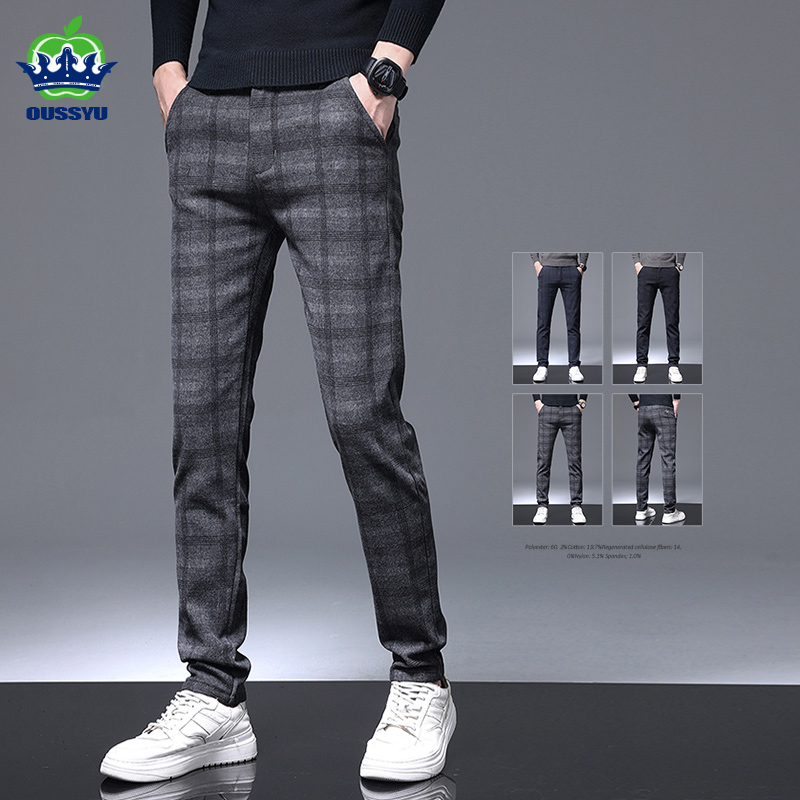 2025 New Plaid Pants Men Busin - огляд і ціна Quality Winter Clothing Brand