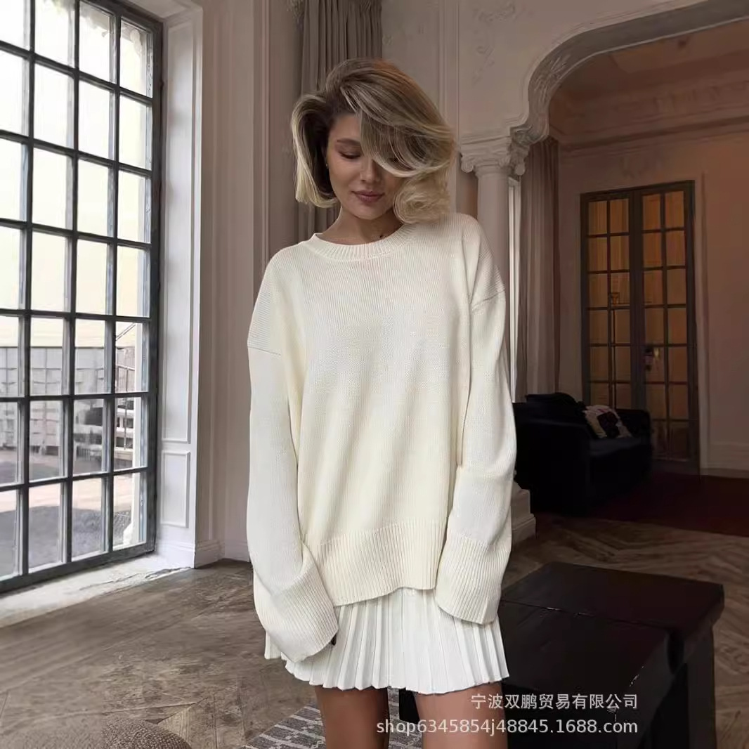 Autumn Solid Color O-neck Swea - огляд і ціна Clothing Style Winter