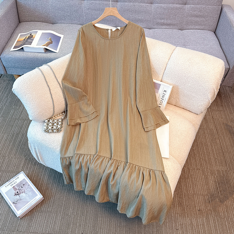Elegant Vintage O-neck solid l - огляд і ціна Winter Clothing Line