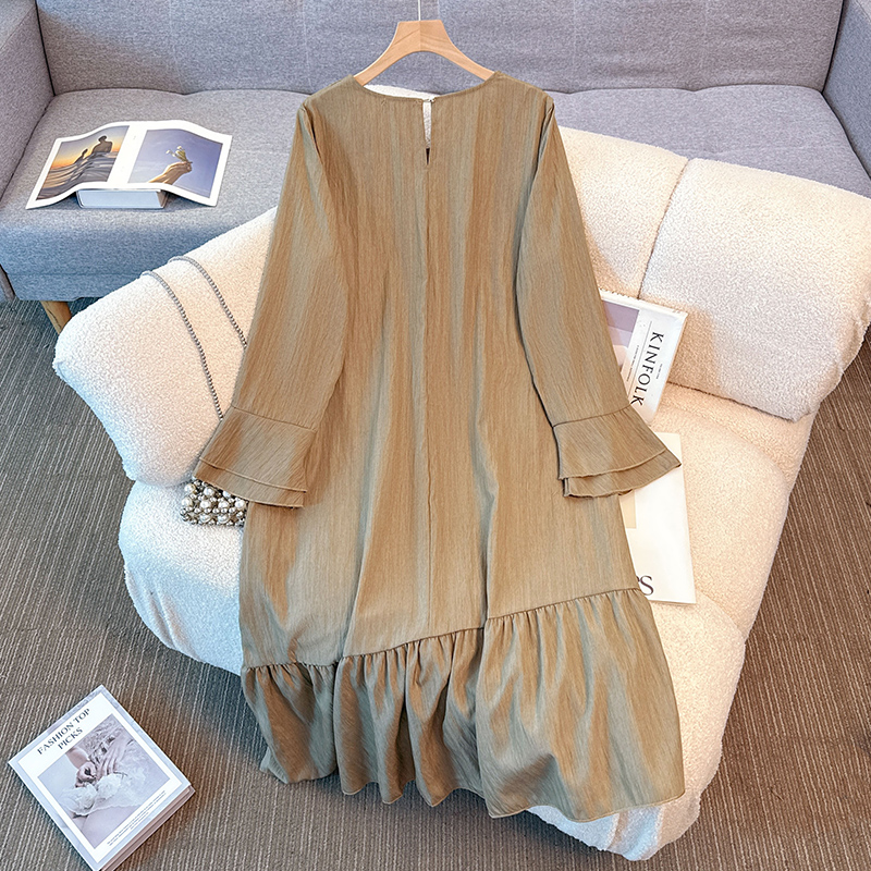 Elegant Vintage O-neck solid l - огляд і ціна Winter Clothing Line