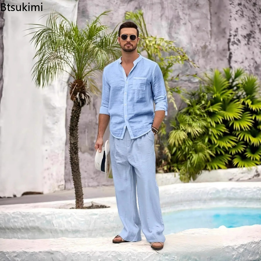 New Men's Casual Cotton Linen  - огляд і ціна Winter Clothing For Men