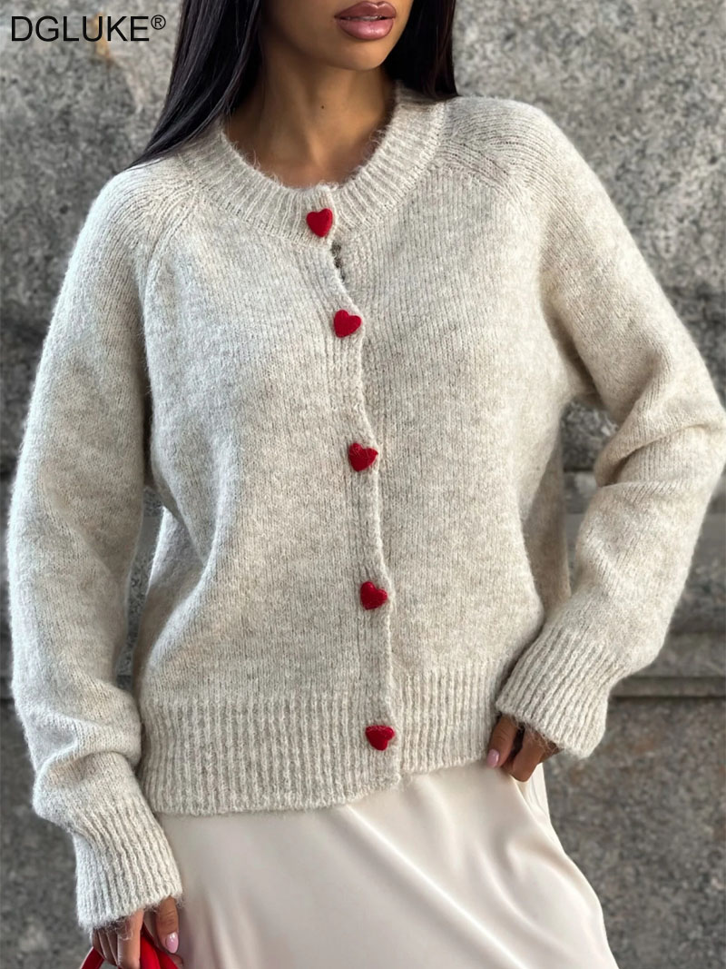 DGLUKE Crew Neck Knit Cardigan - огляд і ціна Winter Clothing Zara