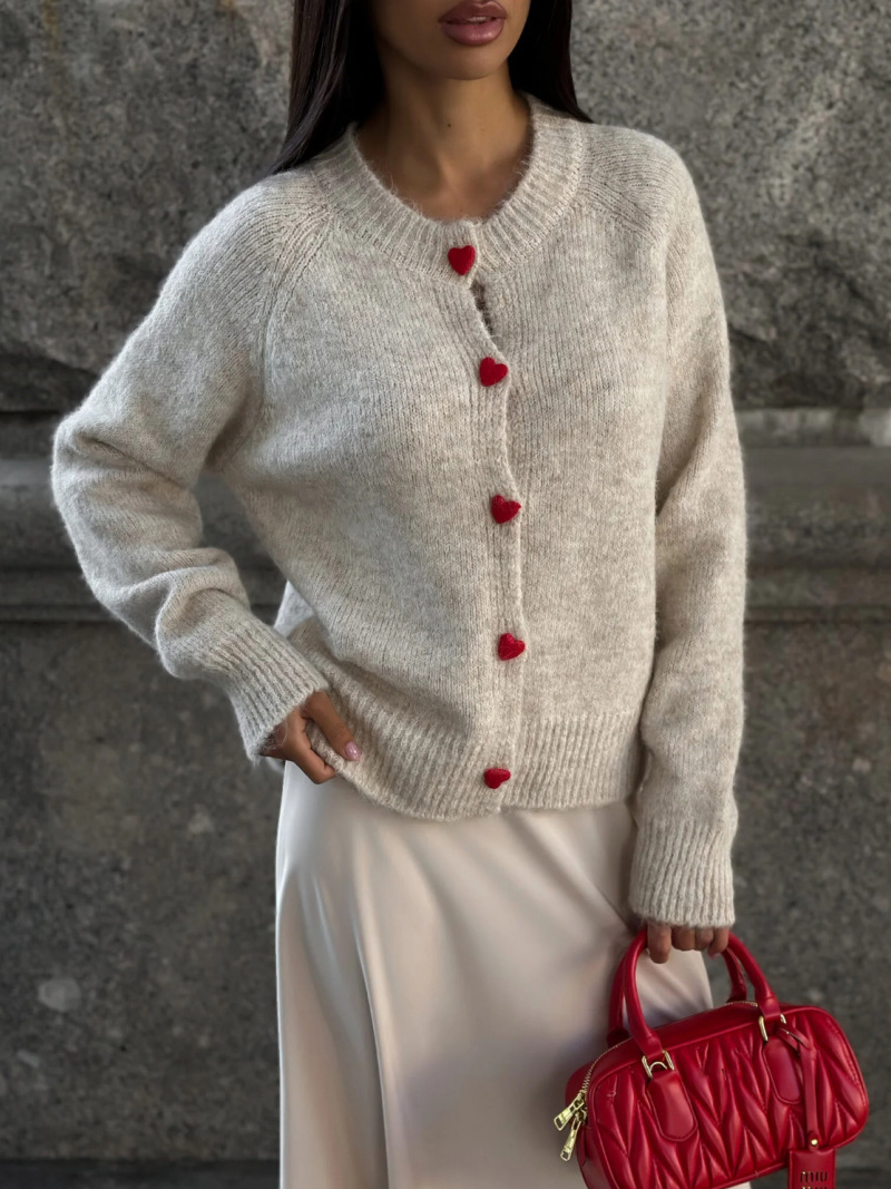 DGLUKE Crew Neck Knit Cardigan - огляд і ціна Winter Clothing Zara
